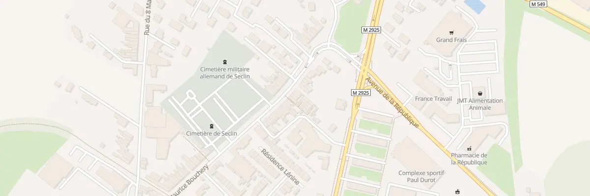 Plan du 160 Rue Maurice Bouchery à Seclin