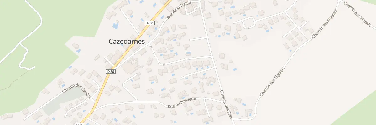 Plan du 7 Rue des Arbousiers à Cazedarnes