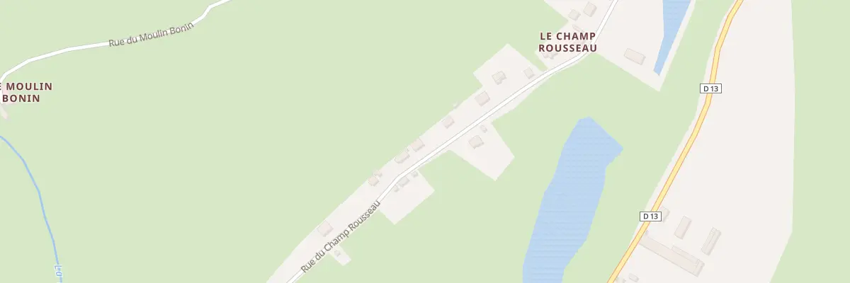 Plan du 38 Rue du Champ Rousseau au Veurdre