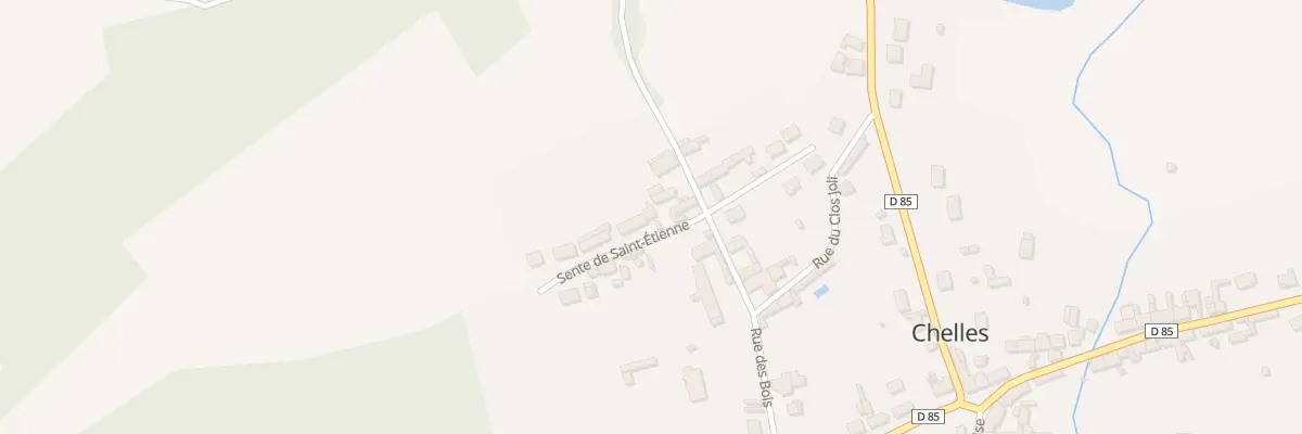 Plan du 24 Sen Sente de St Etienne à Chelles