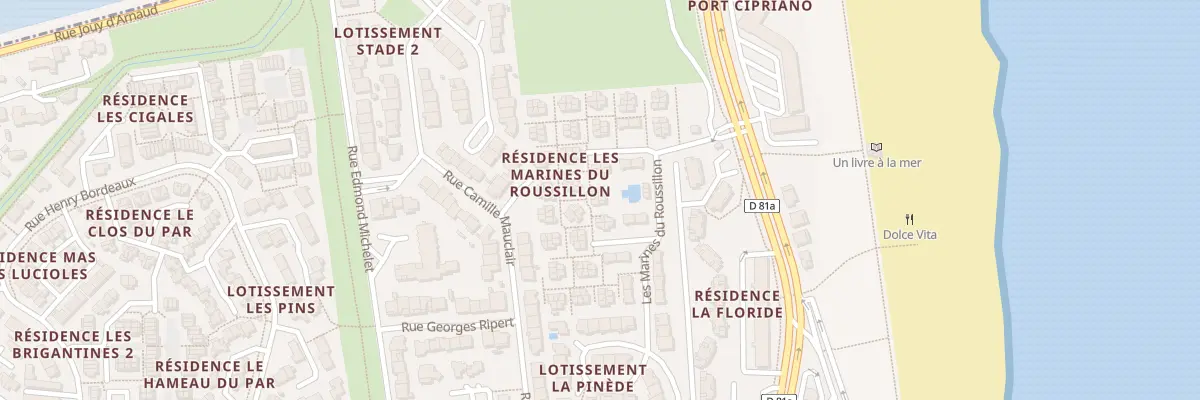 Plan du 500F Res Sorbier Marines Roussillon à Saint-Cyprien
