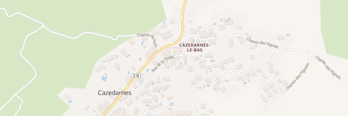 Plan du 16 Rue de la Treille à Cazedarnes