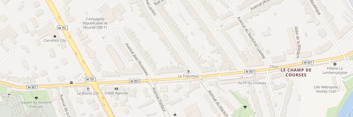 Plan du 11 Av du Maréchal Leclerc à Lambersart