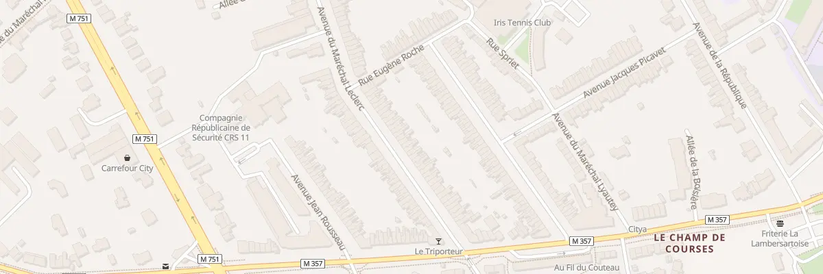 Plan du 46 Av du Maréchal Leclerc à Lambersart
