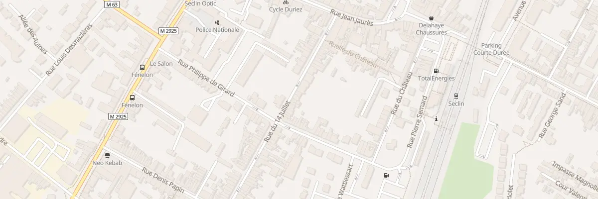 Plan du 33 Rue du Quatorze Juillet à Seclin