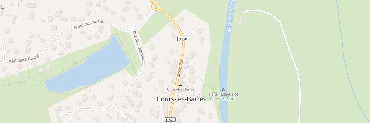 Plan du 23 Grande Rue à Cours-les-Barres