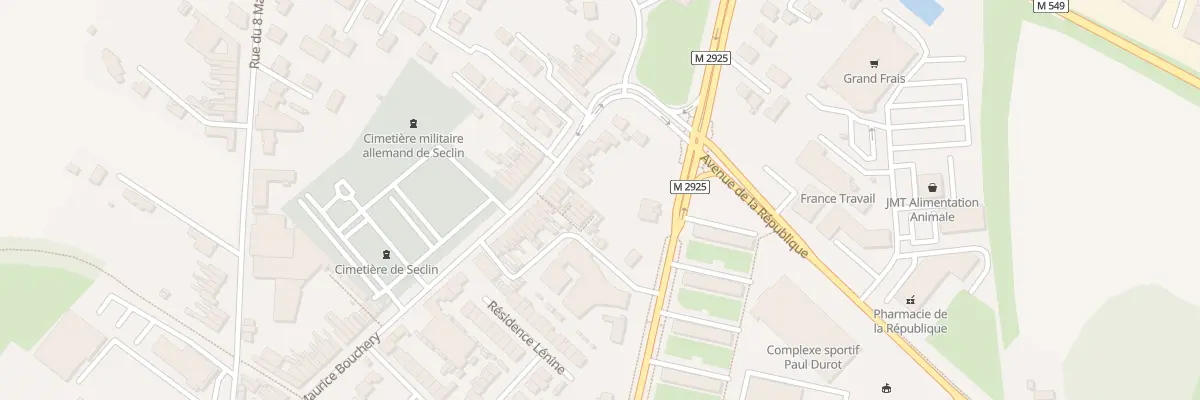 Plan du 166 Rue Maurice Bouchery à Seclin