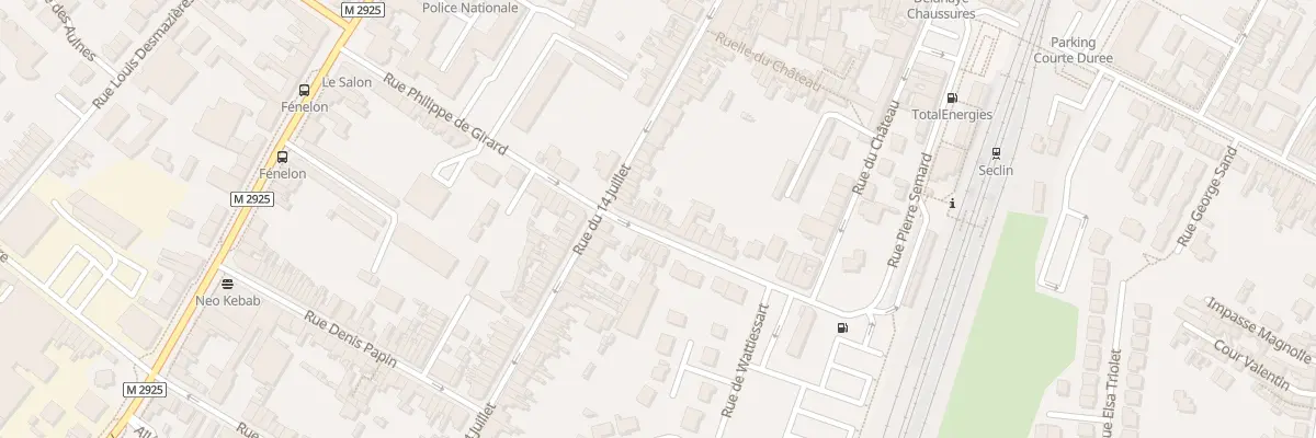 Plan du 9 Rue Philippe de Girard à Seclin