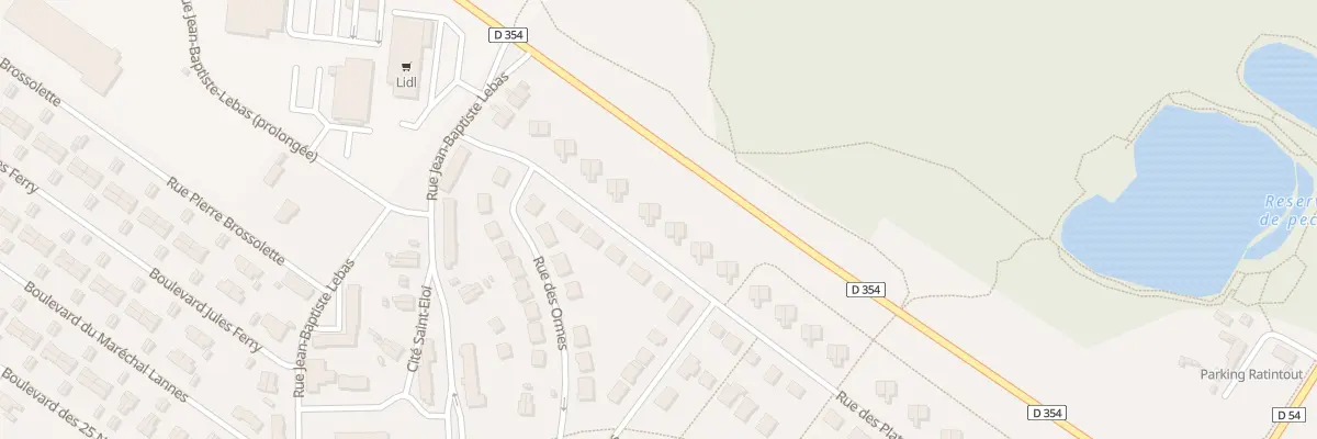 Plan du 443 Rue des Platanes à Ostricourt