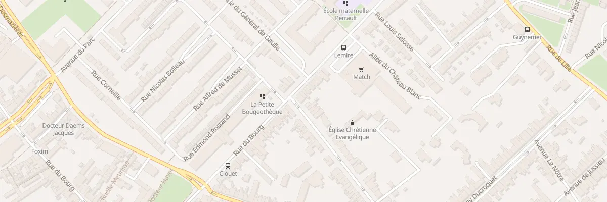 Plan du 288 Rue du Bourg à Lambersart