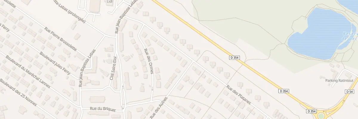 Plan du 402 Rue des Platanes à Ostricourt