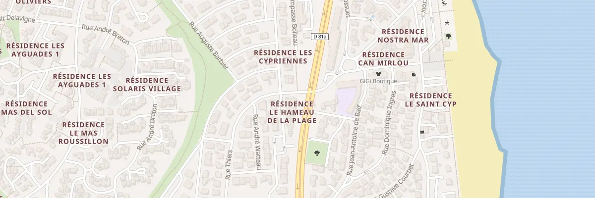 Plan du 9001 Res Hameau de la Plage à Saint-Cyprien