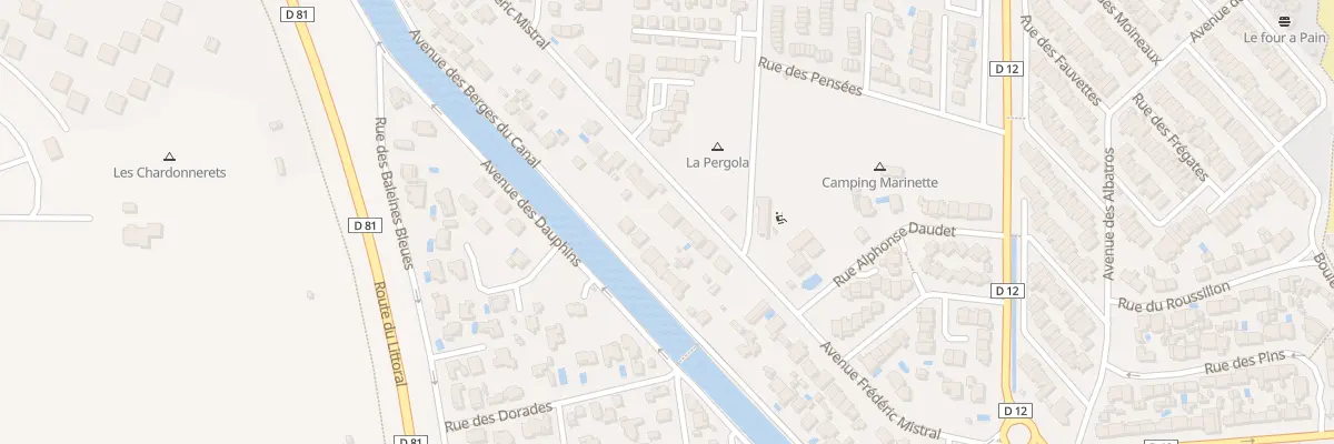 Plan du 38 Av Frédéric Mistral à Sainte-Marie-la-Mer