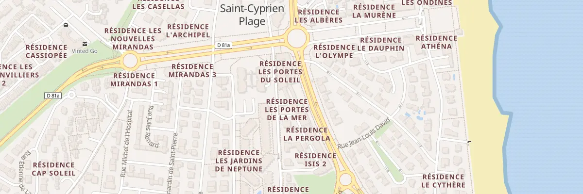 Plan du 9001 Res Les Portes de la Mer à Saint-Cyprien