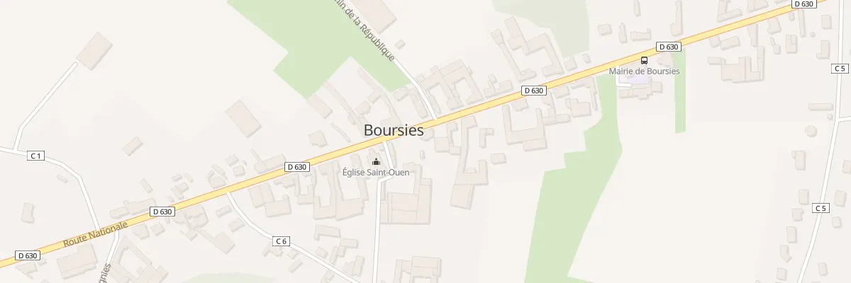 Plan du 30 Rte Nationale à Boursies