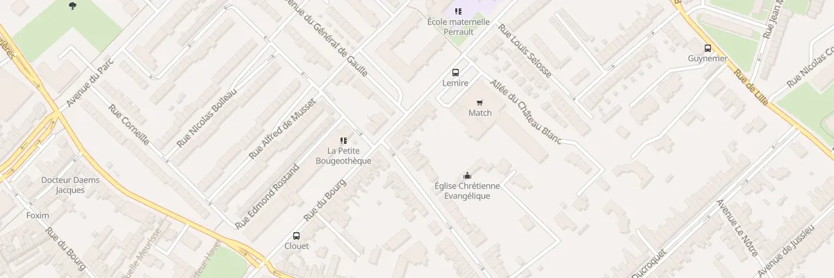 Plan du 296 Rue du Bourg à Lambersart