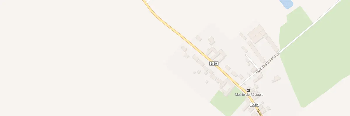 Plan du 200 Gr Grande Rue à Récourt