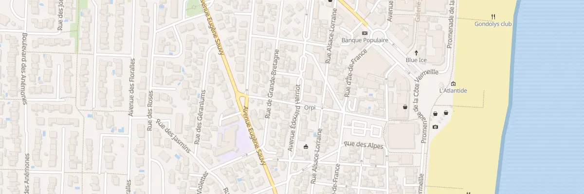 Plan du 10 Rue de Belgique à Canet-en-Roussillon