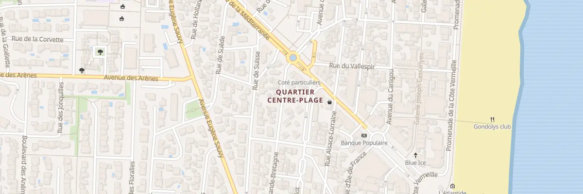 Plan du 9 Rue de Grande Bretagne à Canet-en-Roussillon
