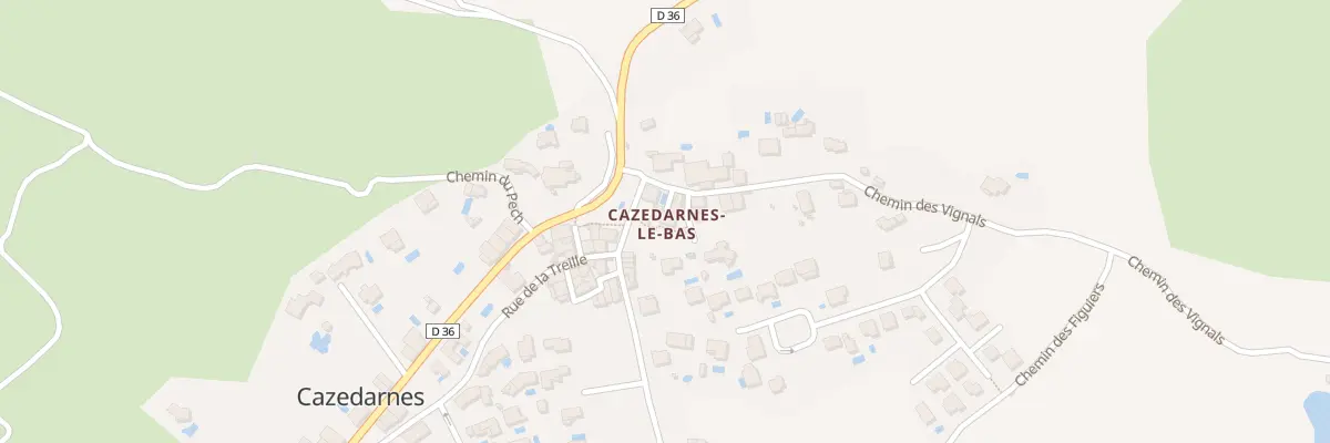Plan du 1 Imp de la Cure à Cazedarnes