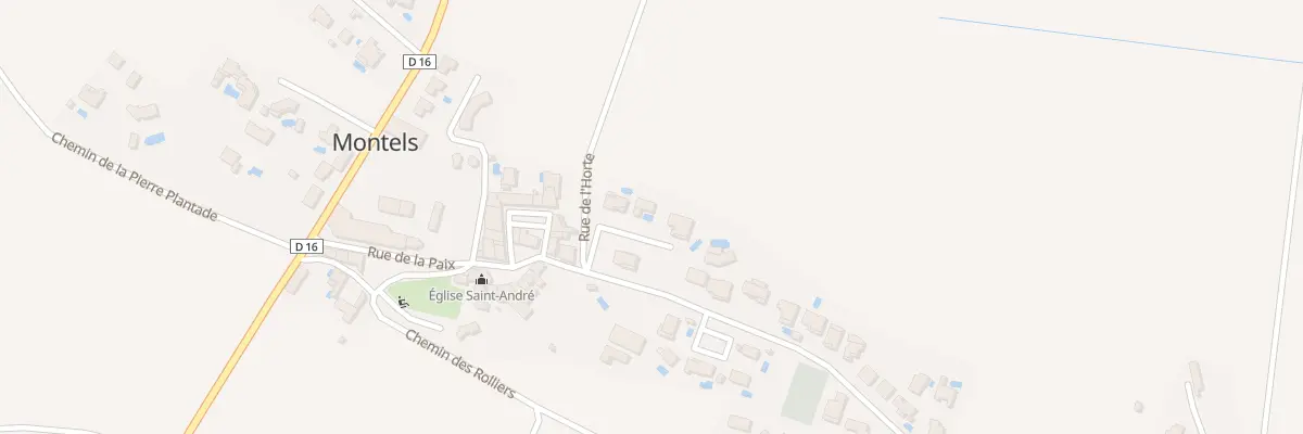 Plan du 2 Rue de l’Horte à Montels