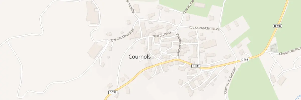 Plan du 30 Rue du Souterrain Le Bourg à Cournols