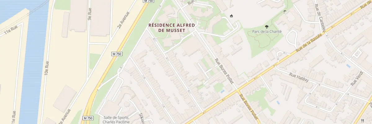 Plan du 40 Rue Alfred de Musset à Lille