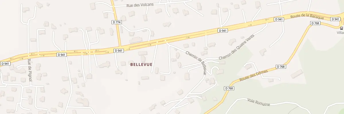Plan du 4 Che de Bellevue à Orcines