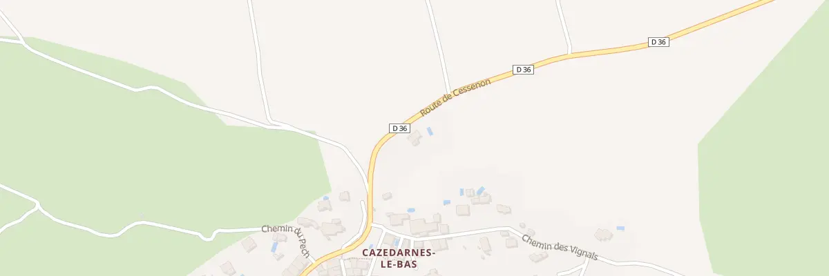 Plan du 2 Rte de Cessenon à Cazedarnes