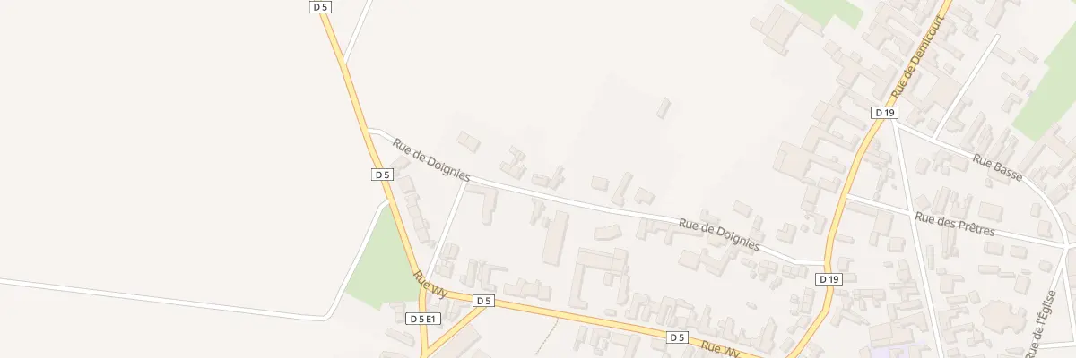 Plan du 12 Rue de Doignies à Hermies