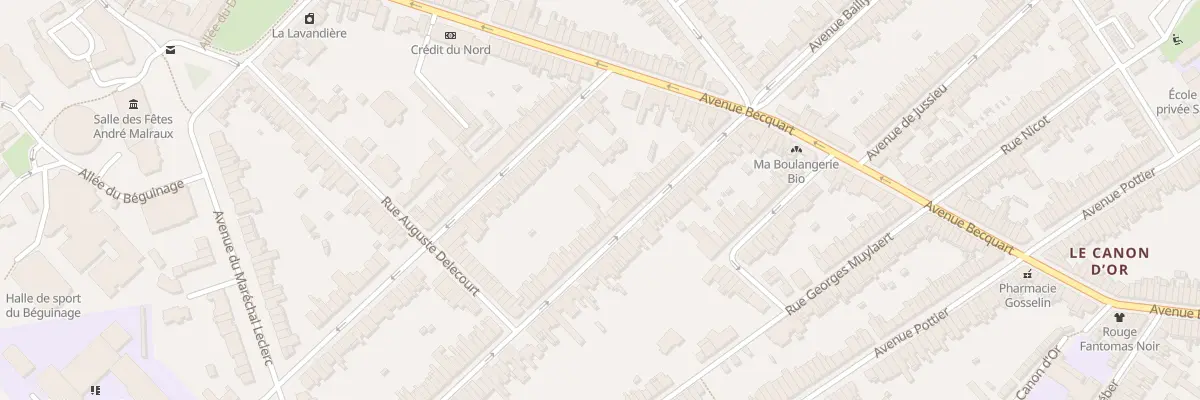 Plan du 46 Av Marceau à Lambersart