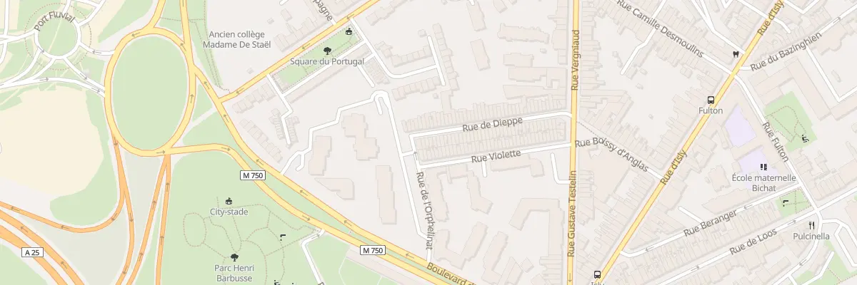 Plan du 6 Rue de Dieppe à Lille
