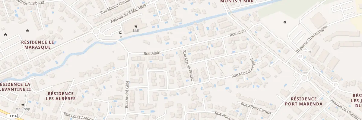 Plan du 6 Rue Marcel Proust à Argelès-sur-Mer