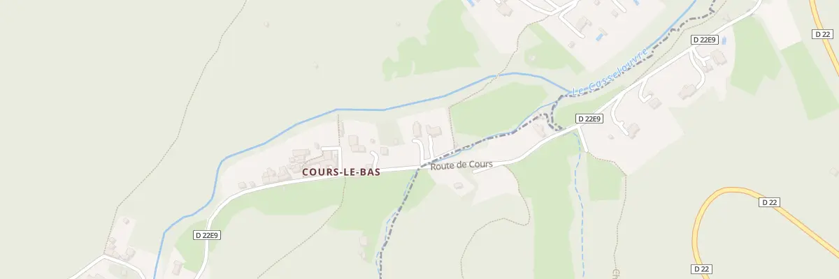 Plan du 5286 Cours Le Bas à Rosis
