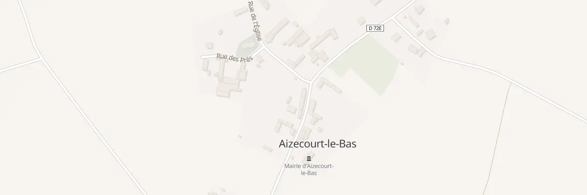 Plan du 1 Rue de l’Eglise à Aizecourt-le-Bas