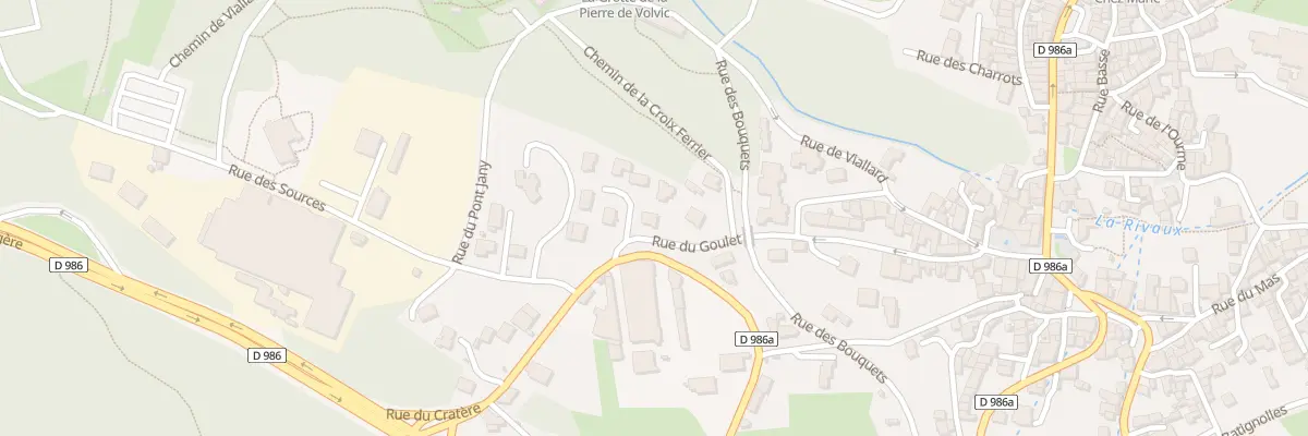 Plan du 28 Imp du Goulet à Volvic