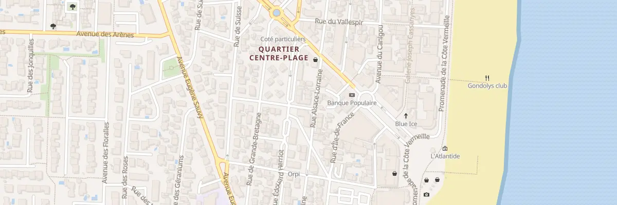 Plan du 12 Rue Alsace Lorraine à Canet-en-Roussillon