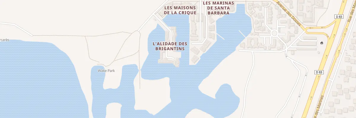 Plan du 1007 Salins de France au Barcarès