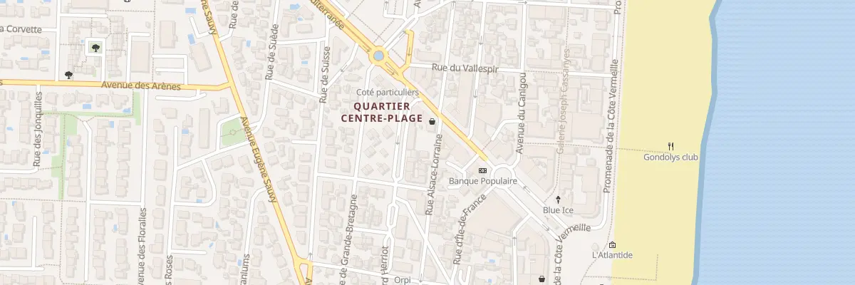 Plan du 4 Rue Alsace Lorraine à Canet-en-Roussillon