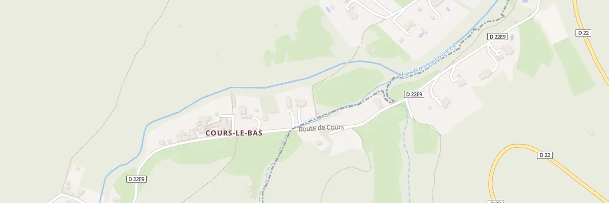 Plan du 5330F Cours Le Bas à Rosis