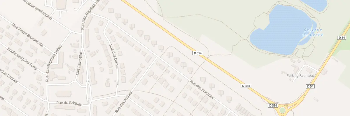 Plan du 329 Rue des Platanes à Ostricourt