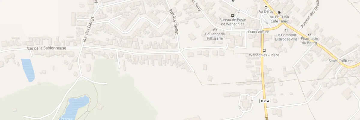 Plan du 36 Rue du Ht Riez à Wahagnies