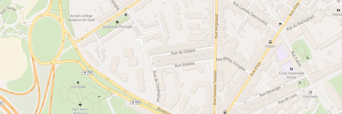 Plan du 24 Rue de Dieppe à Lille