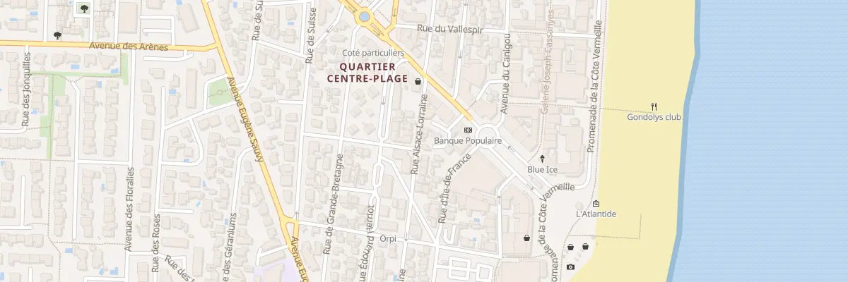 Plan du 9 Rue Alsace Lorraine à Canet-en-Roussillon