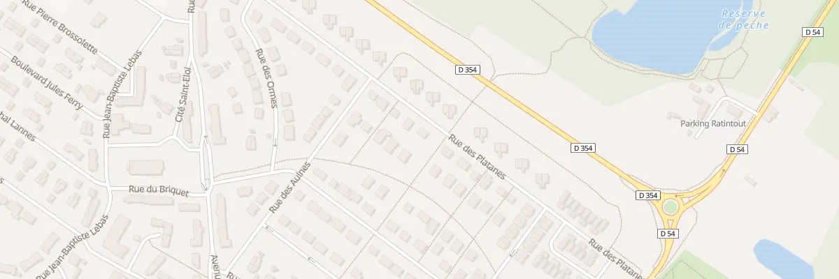 Plan du 287 Rue des Platanes à Ostricourt