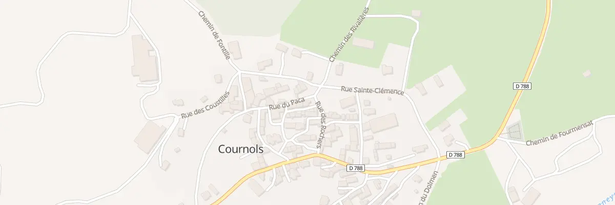 Plan du 5022 Bourg de Cournols à Cournols