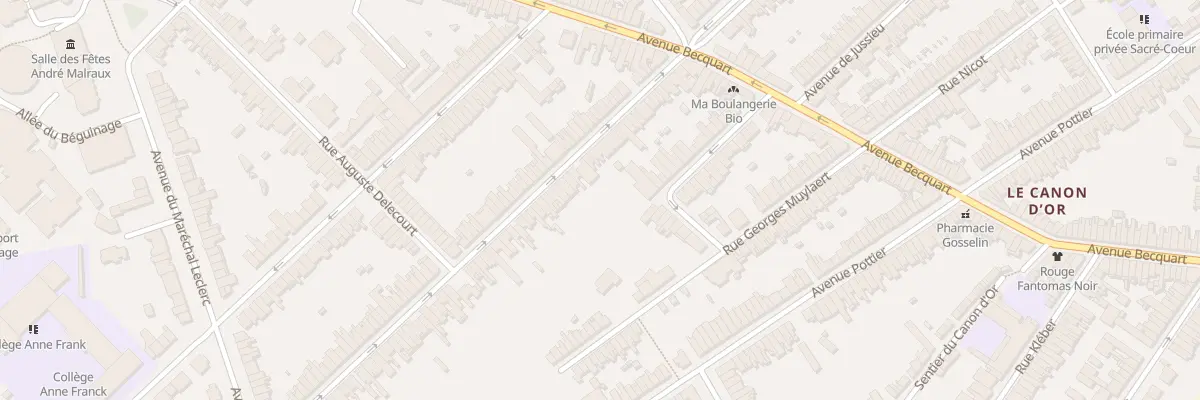 Plan du 47 Av Marceau à Lambersart
