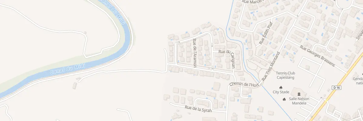 Plan du 2 Rue du Mourastel à Capestang