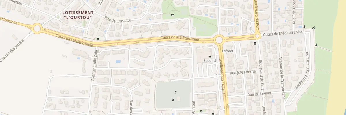 Plan du 21 Rue Annibal au Barcarès