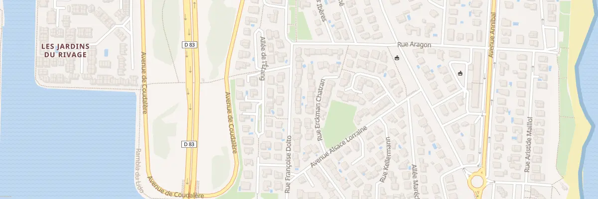Plan du 22 Rue Francoise Dolto au Barcarès